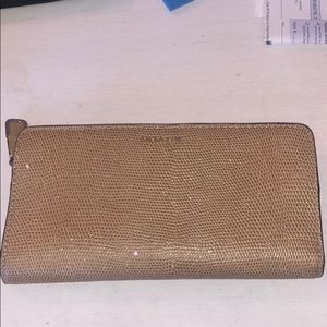 Gold glittered COACH large wallet